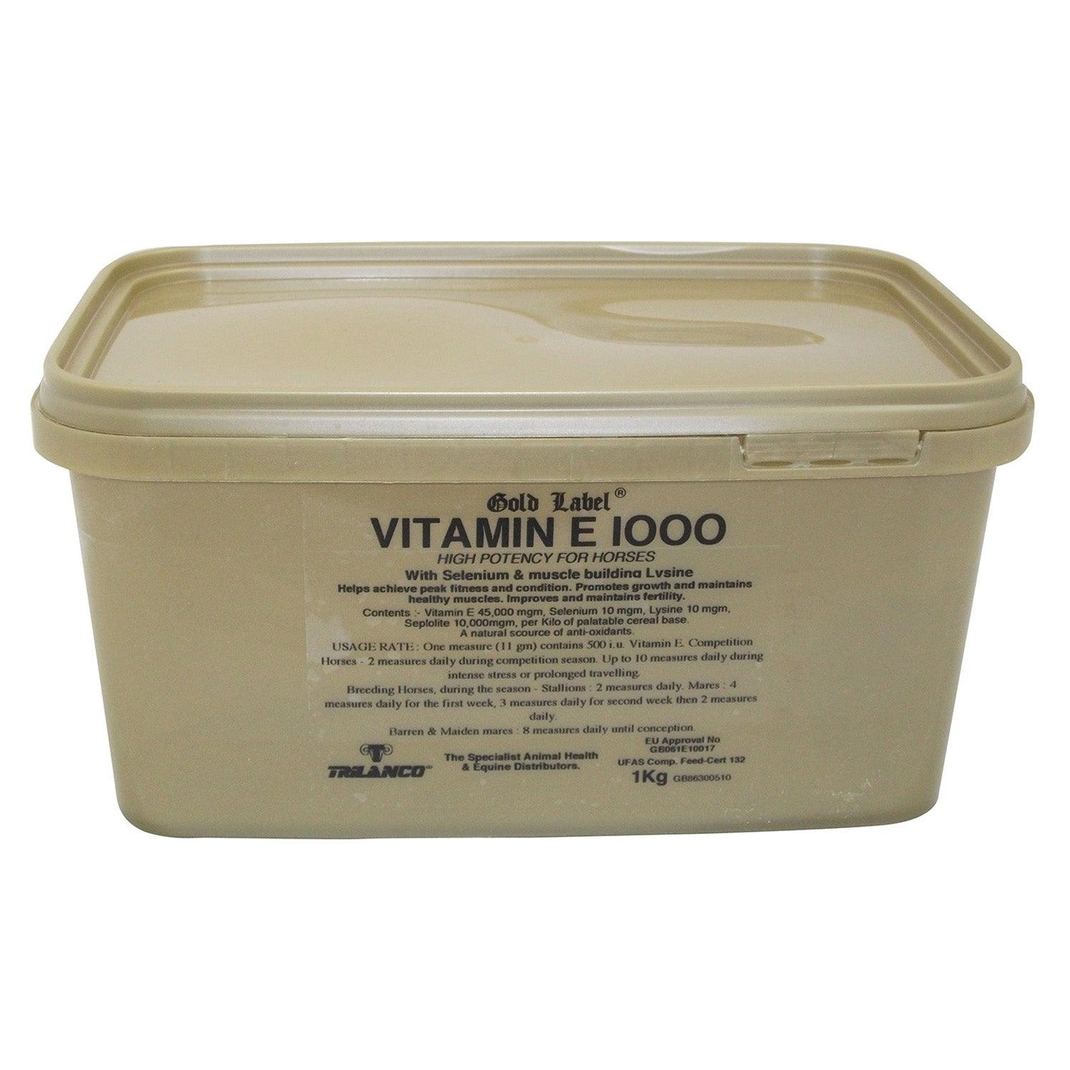 Gold Label Vitamin E 1000 3Kg - Ormskirk Pets