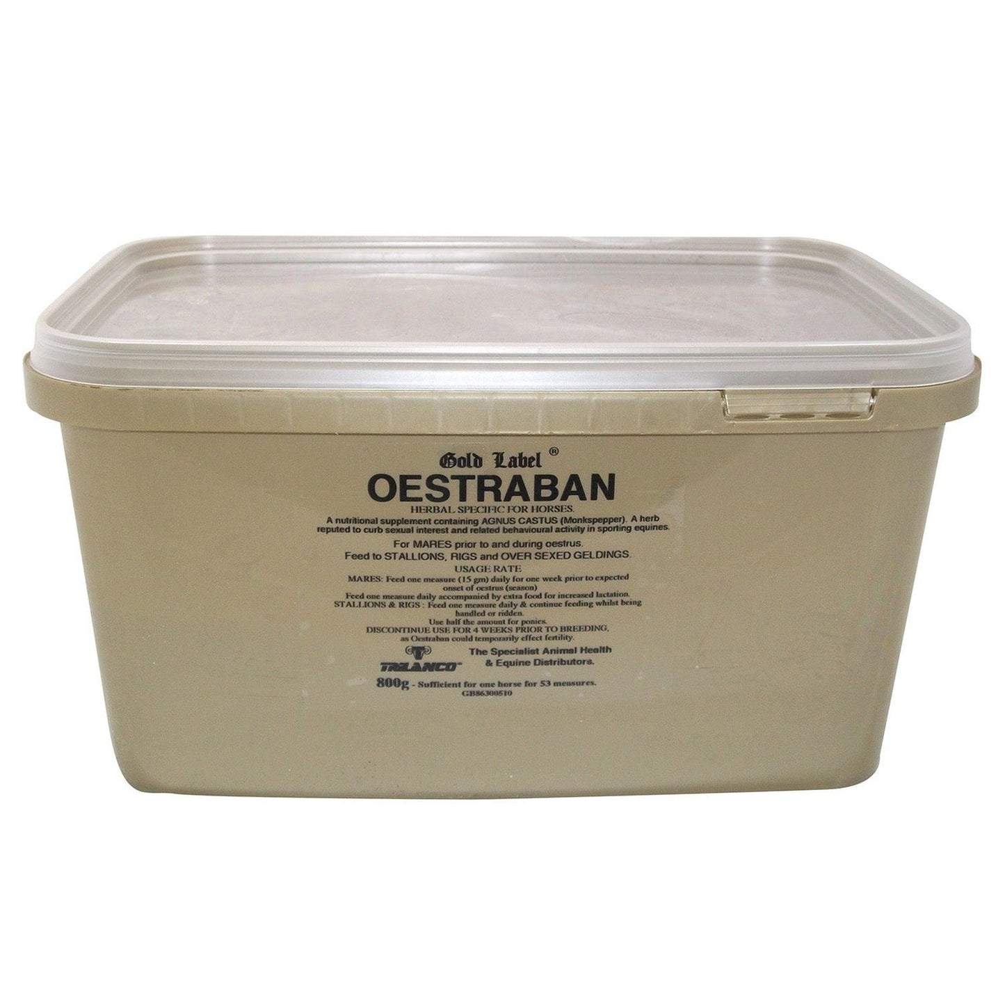 Gold Label Oestraban 800G - Ormskirk Pets