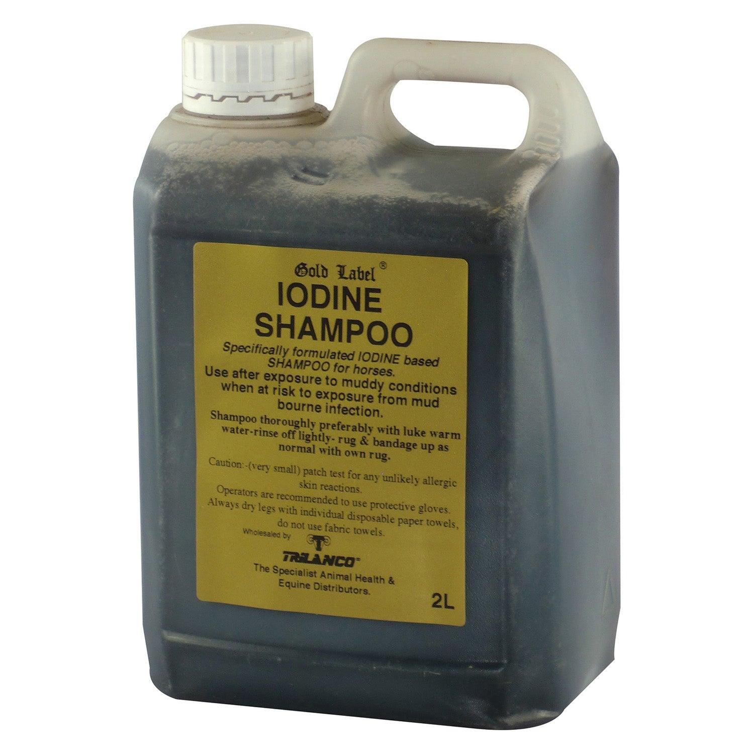 Gold Label Iodine Shampoo 2ltr - Ormskirk Pets