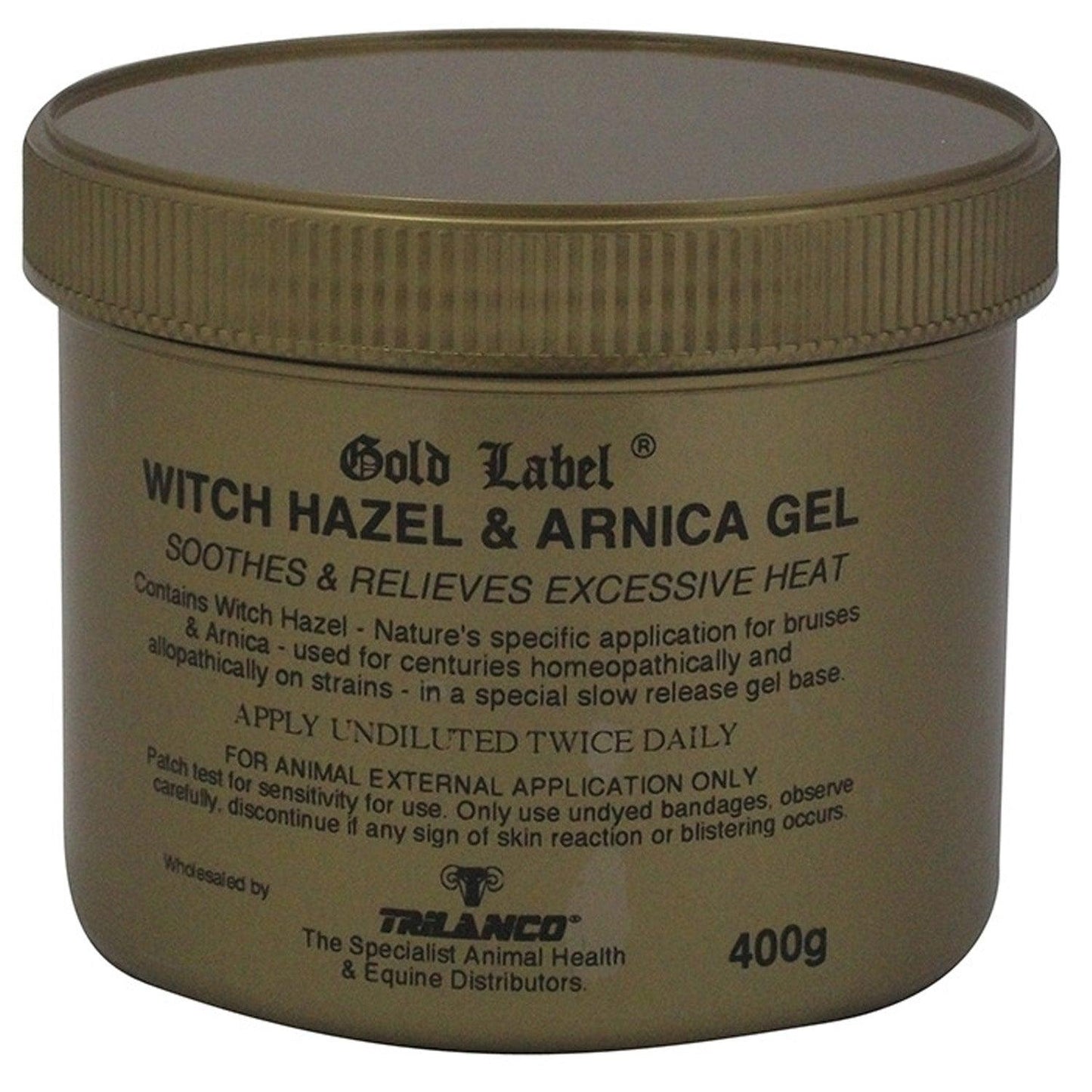 Gold Label Witch Hazel & Arnica Gel 400g - Ormskirk Pets