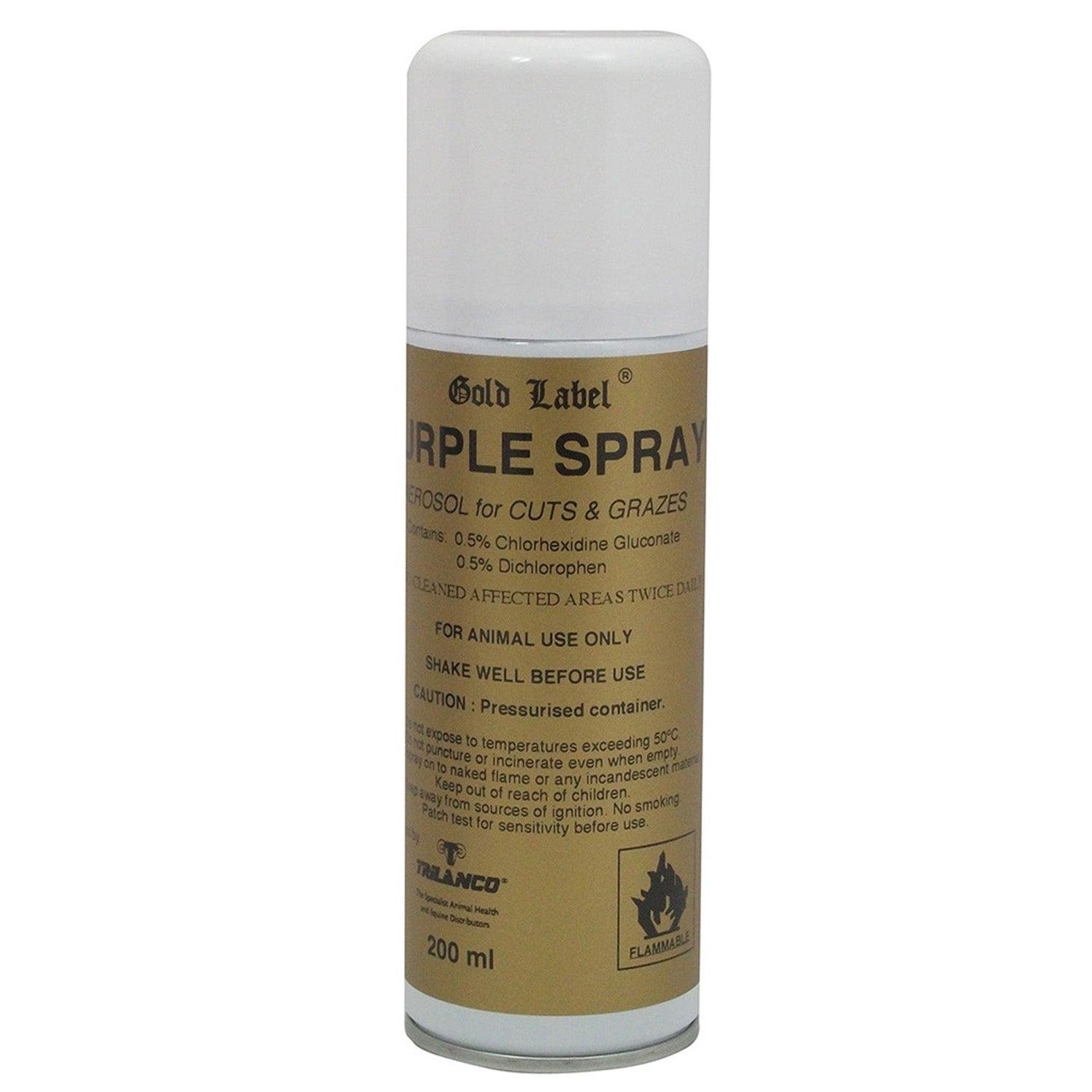 Gold Label Purple Spray 200ml Aerosol - Ormskirk Pets