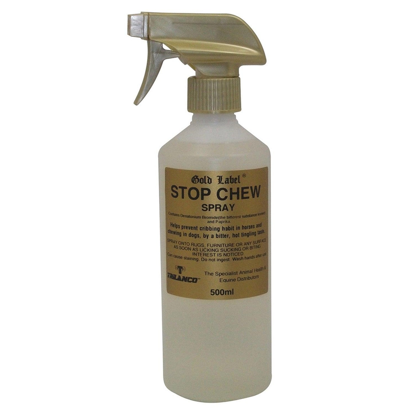 Gold Label Stop Chew Spray 500ml - Ormskirk Pets