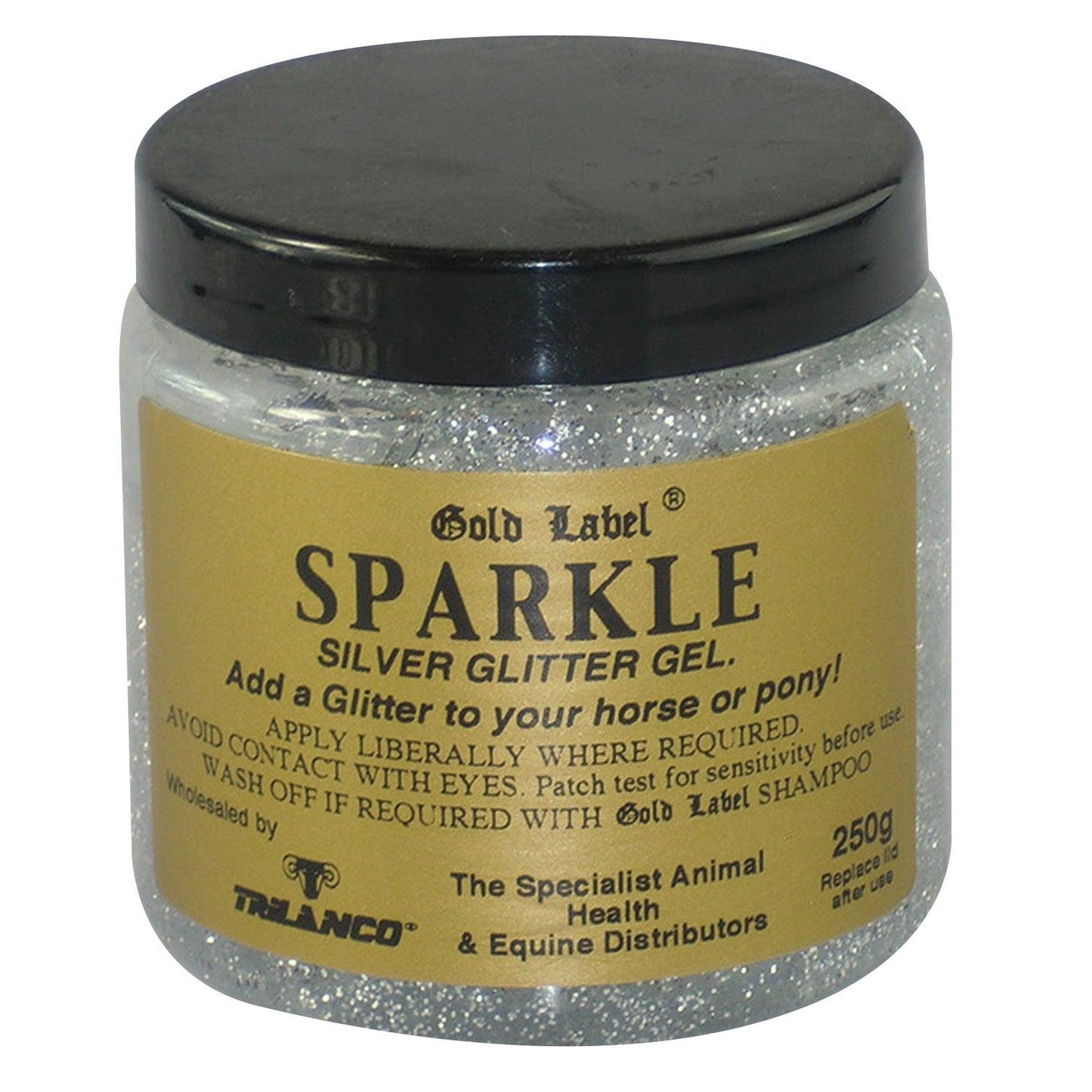 Gold Label Sparkle Glitter Gel Silver X 250ml - Ormskirk Pets