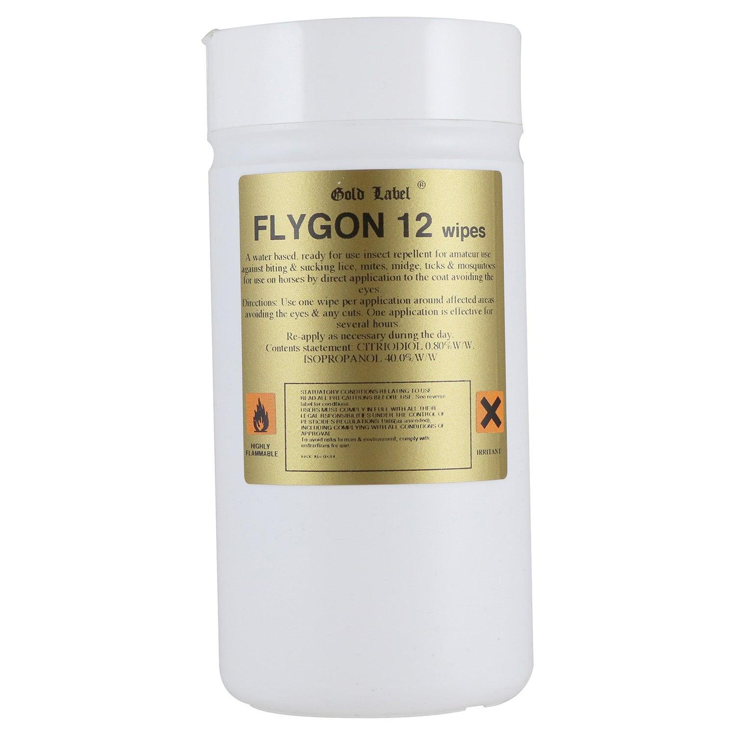 Gold Label Flygon 12 Wipes 100 - Ormskirk Pets