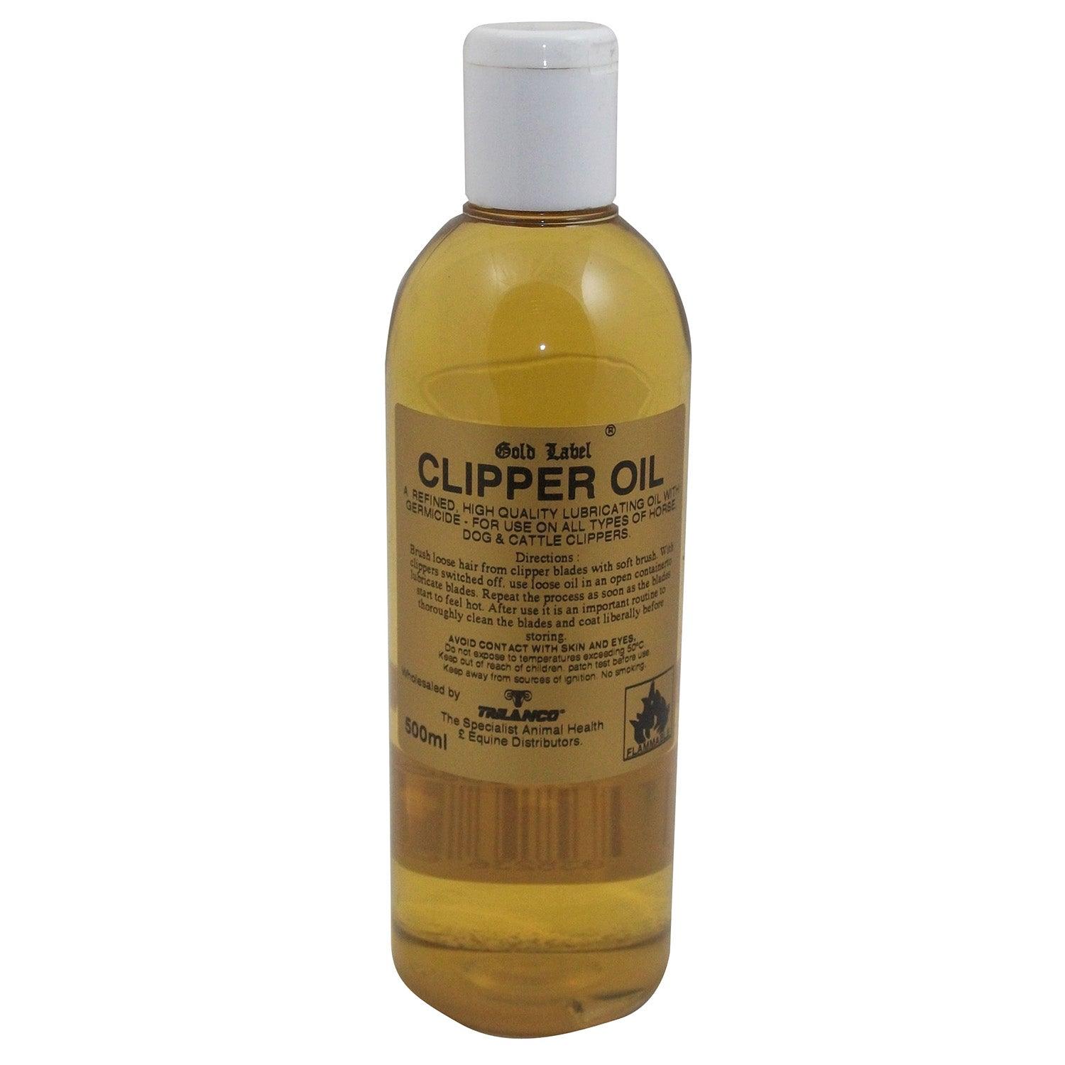 Gold Label Clipper Oil 500ml - Ormskirk Pets