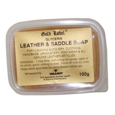 Gold Label Glycerin Leather & Saddle Soap 100g - Ormskirk Pets