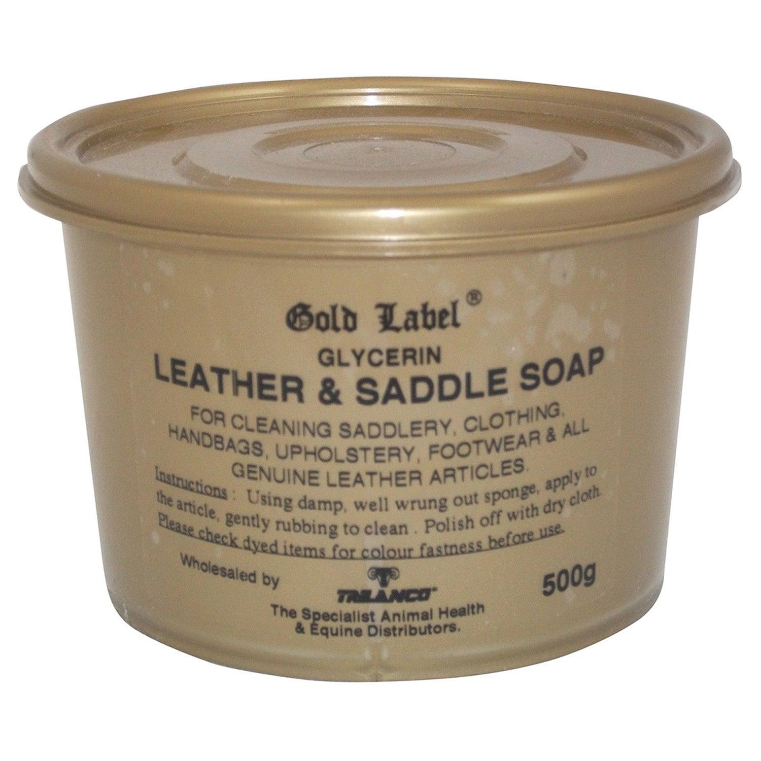 Gold Label Glycerin Leather & Saddle Soap 500g - Ormskirk Pets