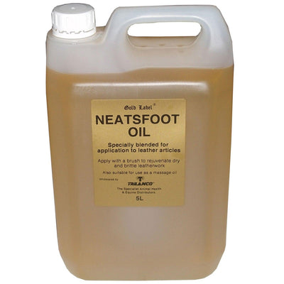 Gold Label Neatsfoot Oil 5ltr - Ormskirk Pets