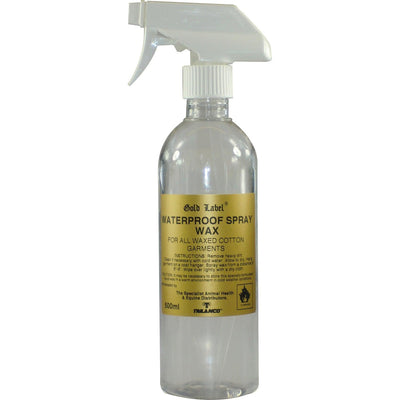 Gold Label Waterproof Spray Wax 500ml - Ormskirk Pets