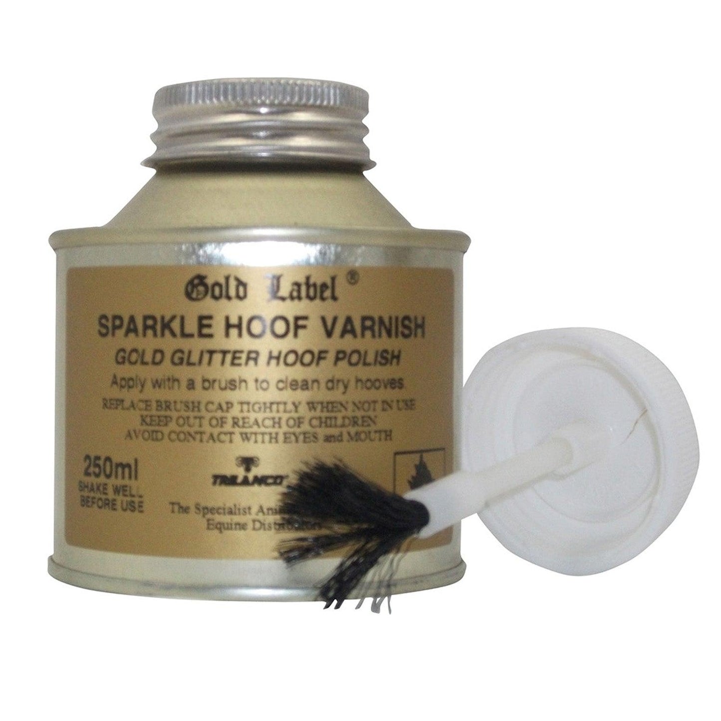 Gold Label Sparkle Hoof Varnish 250ml - Ormskirk Pets