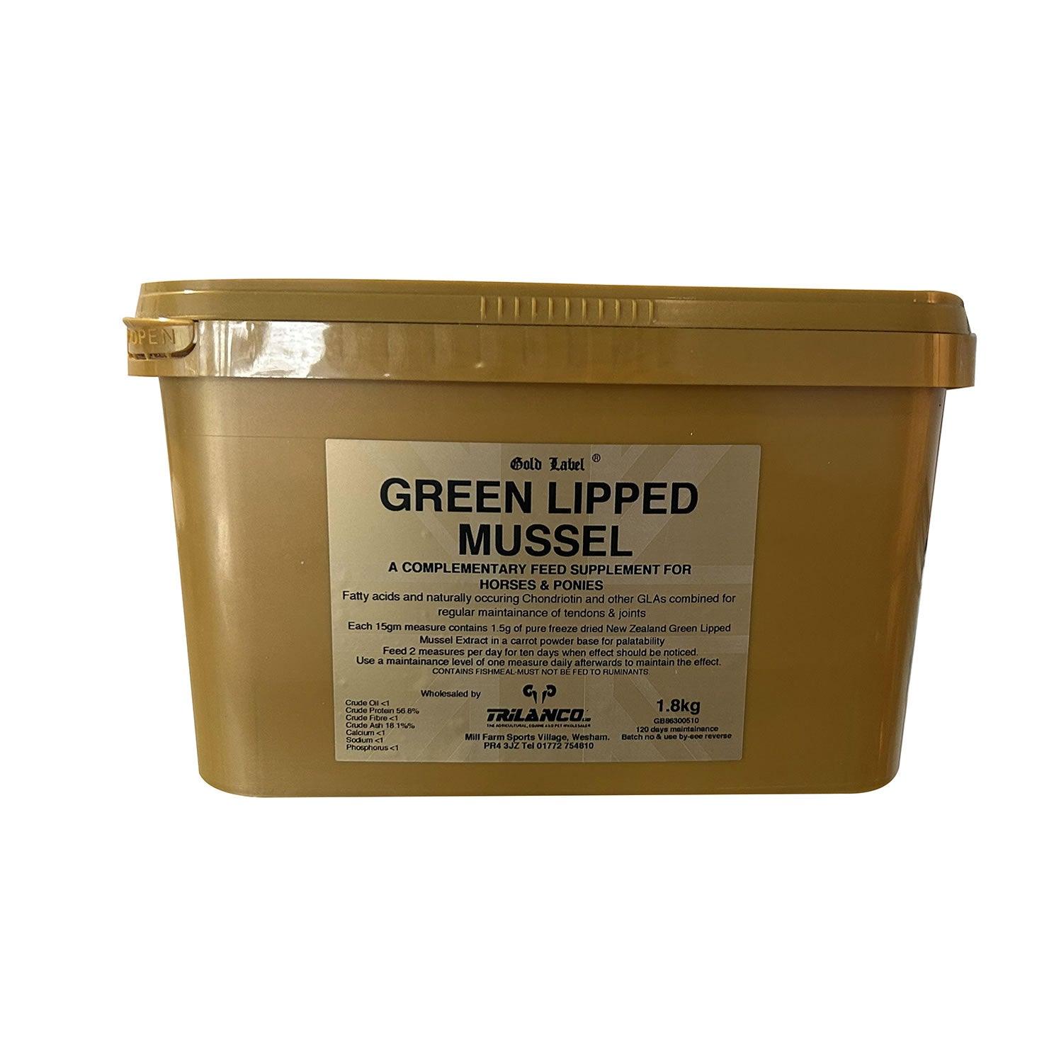 GOLD LABEL GREEN LIPPED MUSSEL - 1.8 KG - Ormskirk Pets