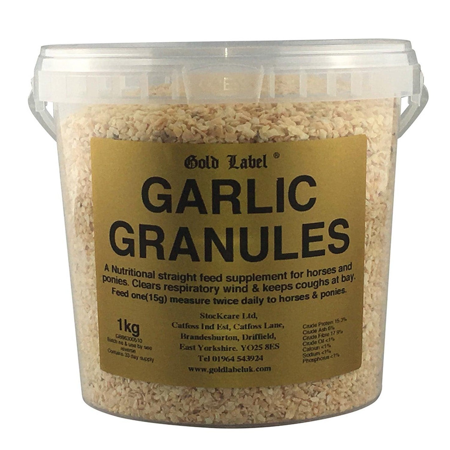 Gold Label Garlic Granules 1Kg - Ormskirk Pets