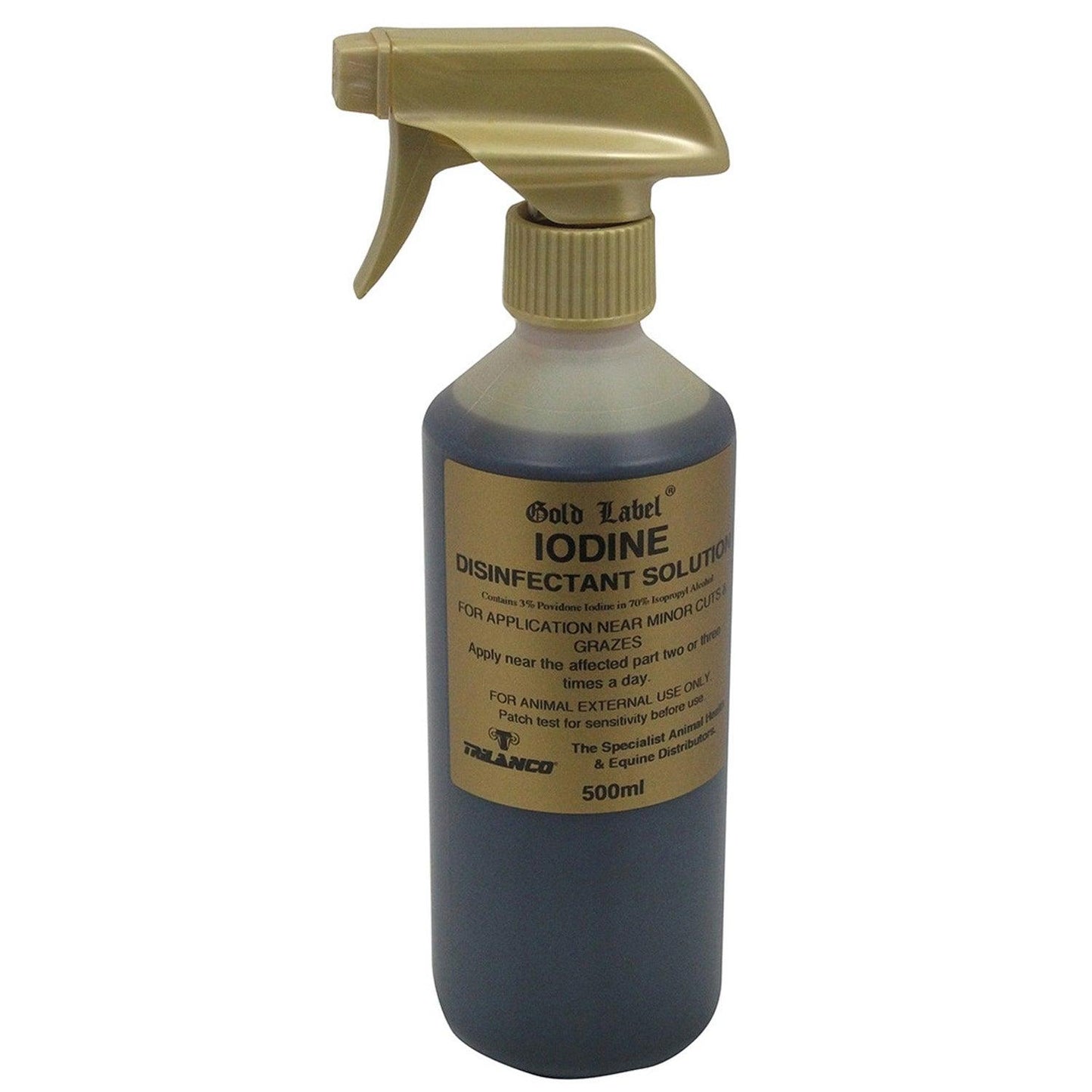 Gold Label Iodine Spray 500ml - Ormskirk Pets