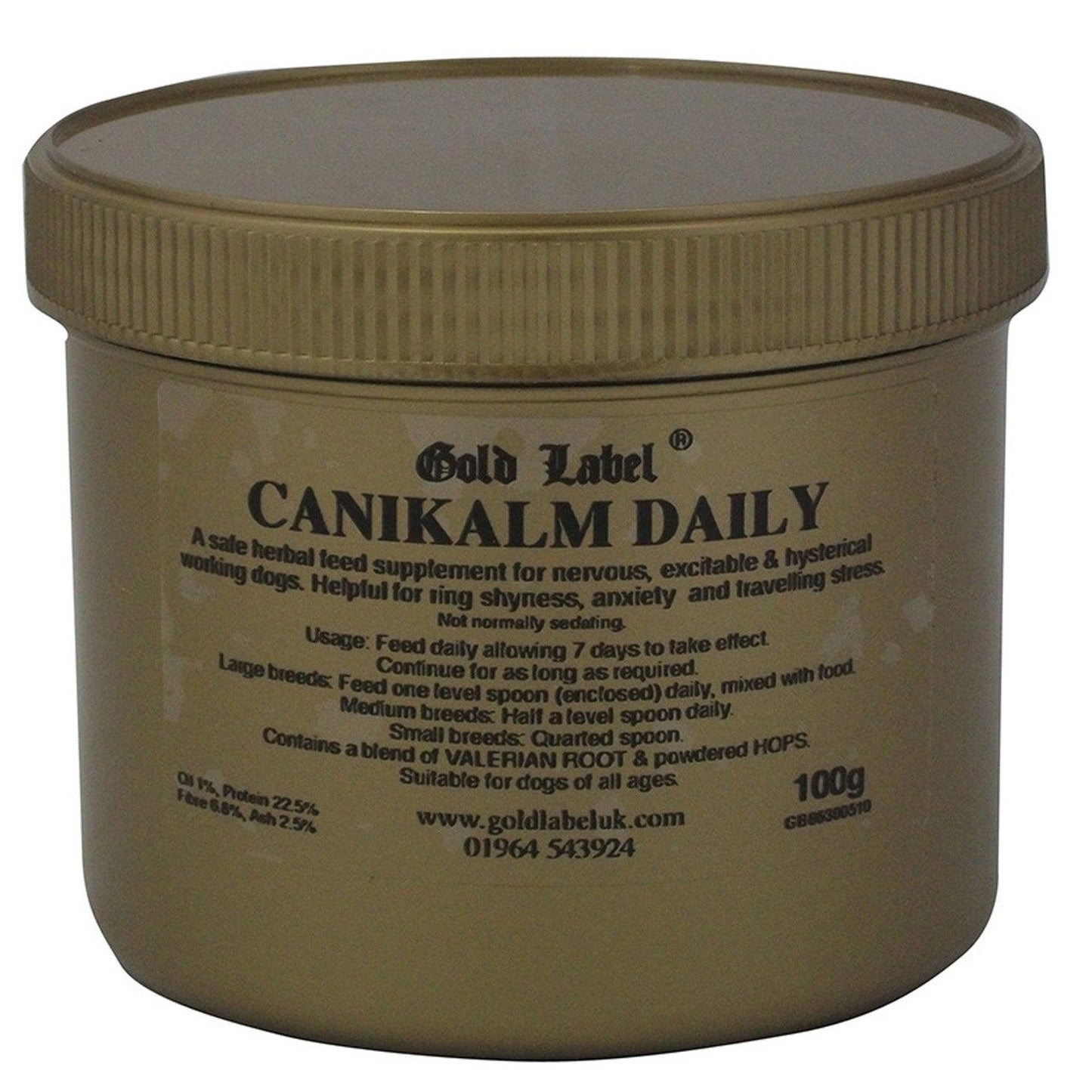 Gold Label Canikalm Daily 100G - Ormskirk Pets