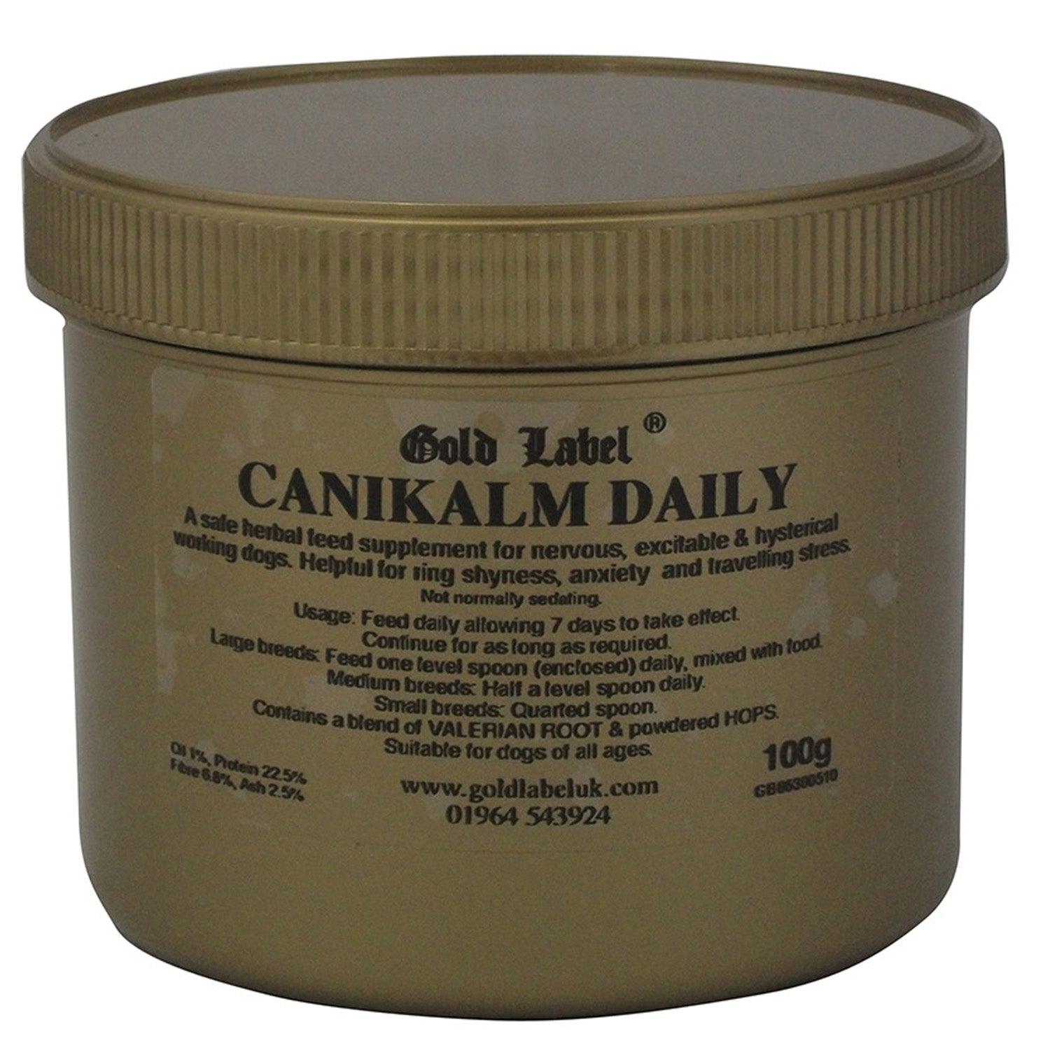 Gold Label Canikalm Daily 100G - Ormskirk Pets