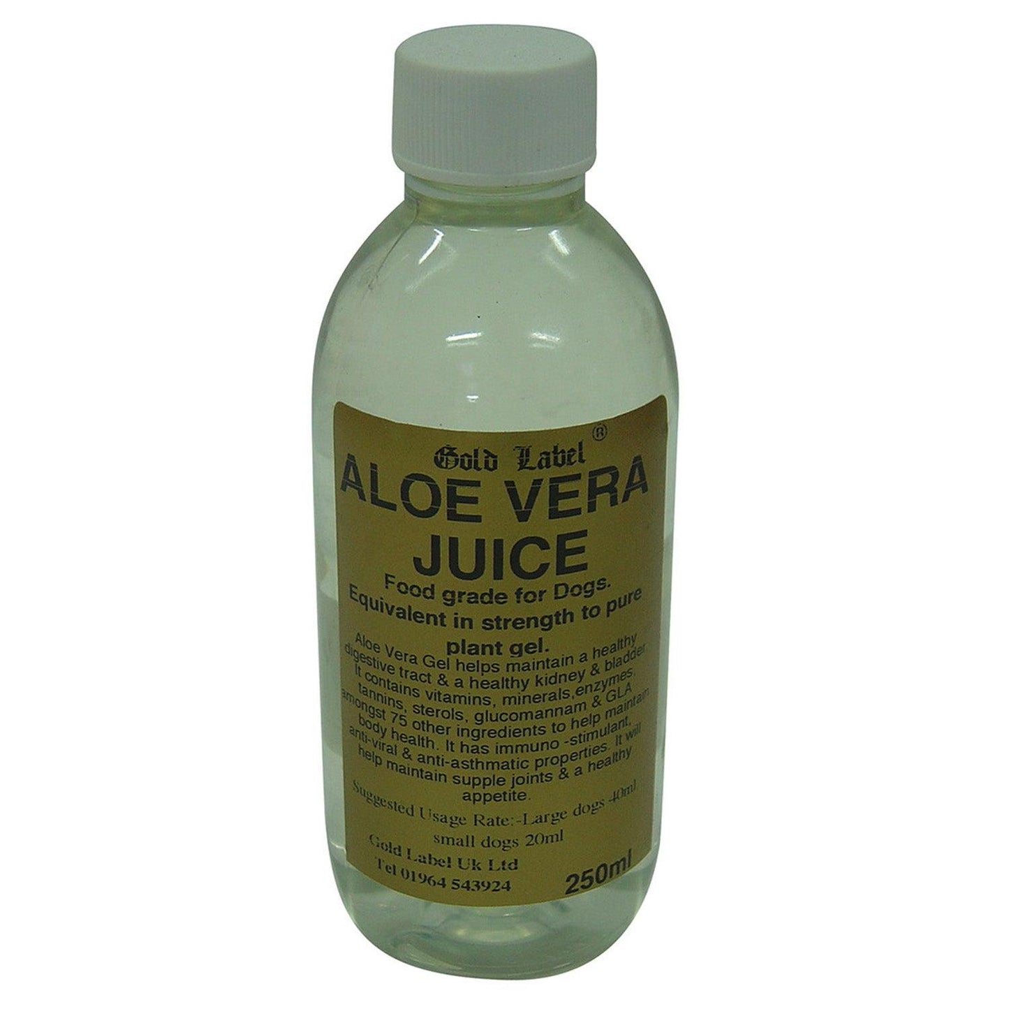 Gold Label Canine Aloe Vera Juice 250Ml - Ormskirk Pets