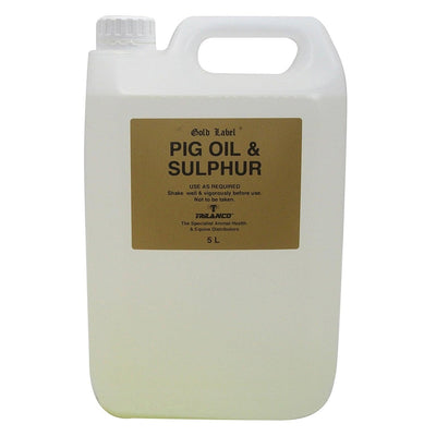 Gold Label Pig Oil & Sulphur 5ltr - Ormskirk Pets