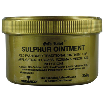 Gold Label Old Fashioned Sulphur Ointment 250g - Ormskirk Pets