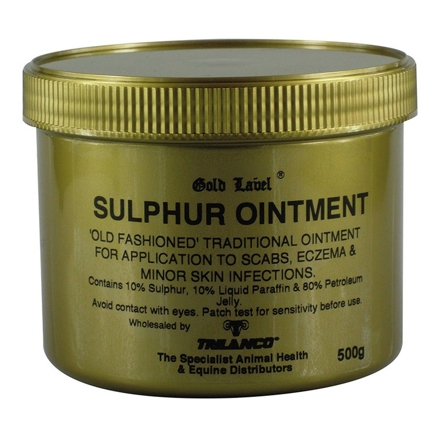 Gold Label Old Fashioned Sulphur Ointment 500g - Ormskirk Pets