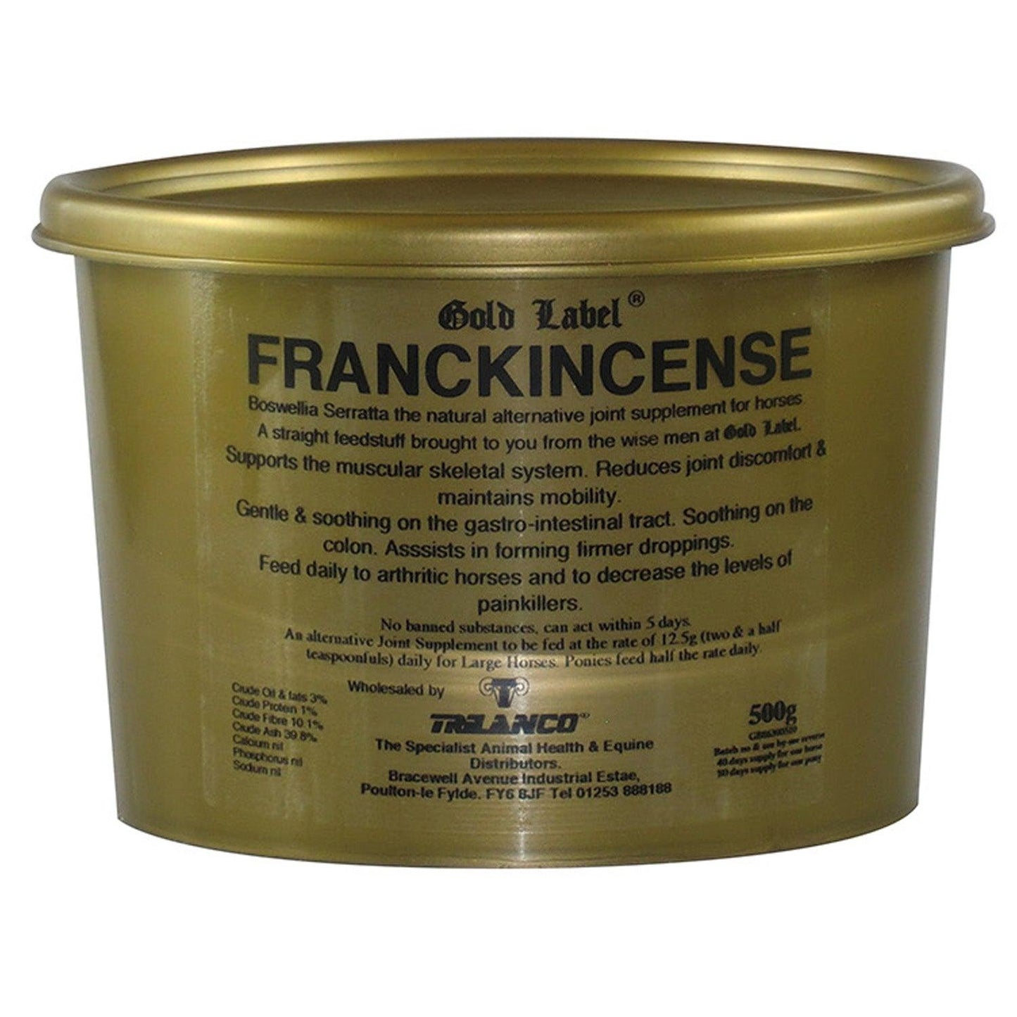 Gold Label Franckincense 500G - Ormskirk Pets