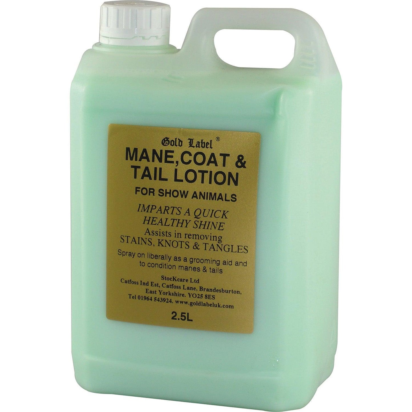 Gold Label Mane, Tail & Coat Lotion 2.5ltr - Ormskirk Pets