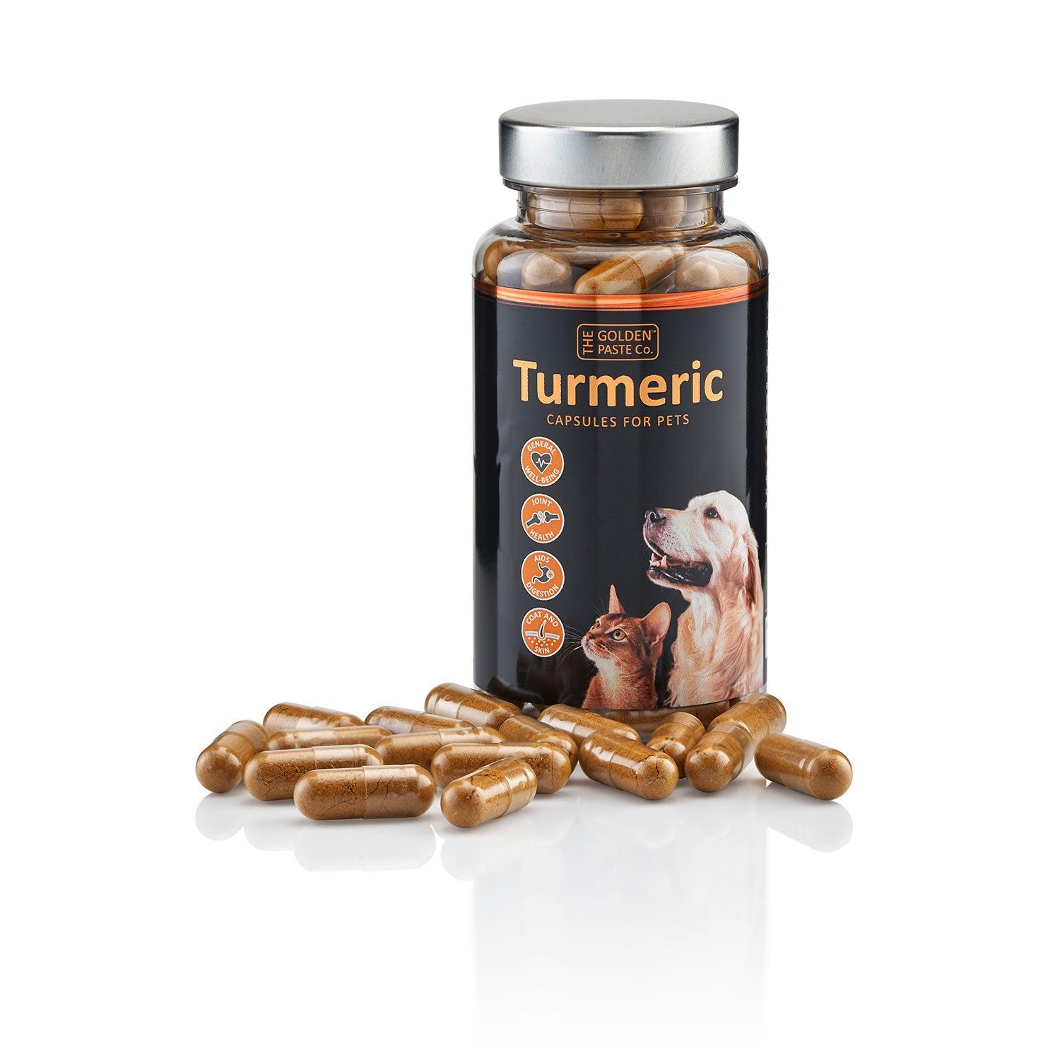 Golden Paste Company Turmeric Capsules For Pets 90 Capsules - Ormskirk Pets