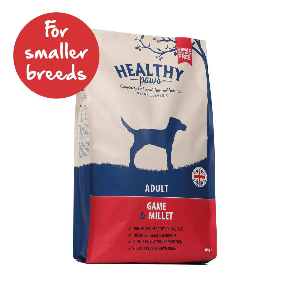 Healthy Paws Game & Millet Adult 6kg - Ormskirk Pets