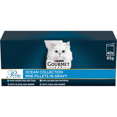 Gourmet Perle Ocean Collection In Gravy Wet Cat Food 40x85g