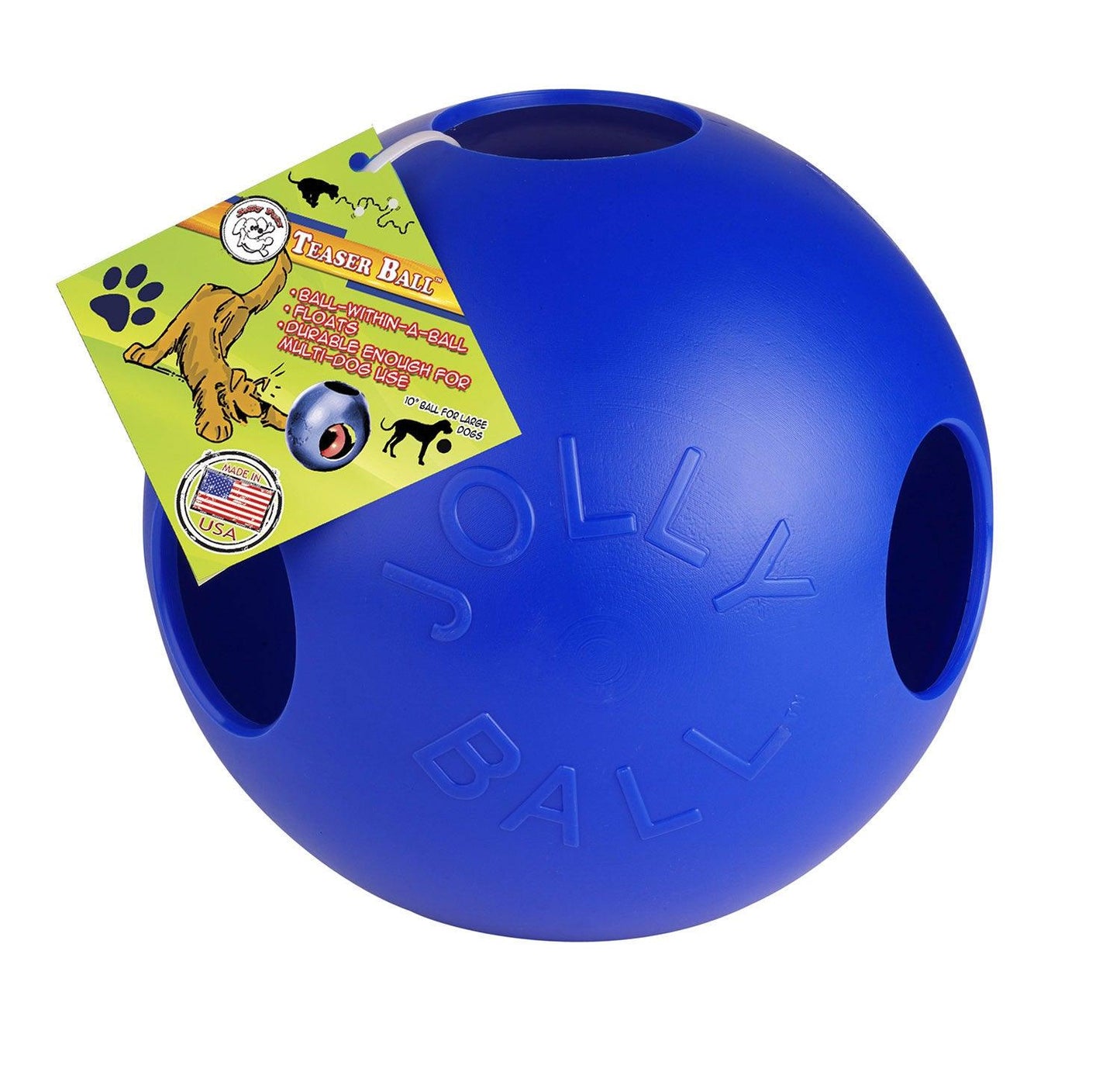 Jolly Pets Teaser Ball 6" Blue - Ormskirk Pets