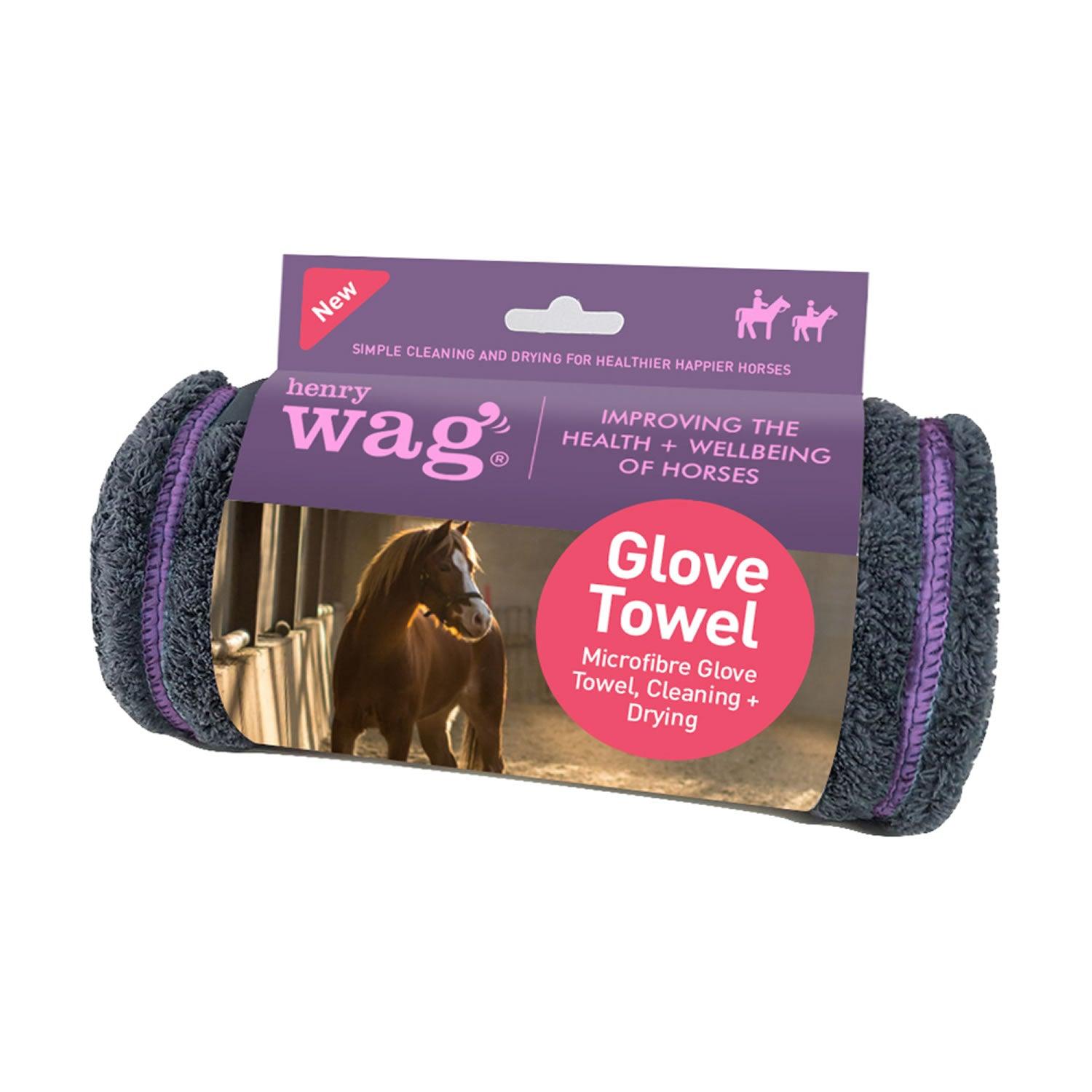 Henry Wag Equine Microfibre Glove Towel - Ormskirk Pets