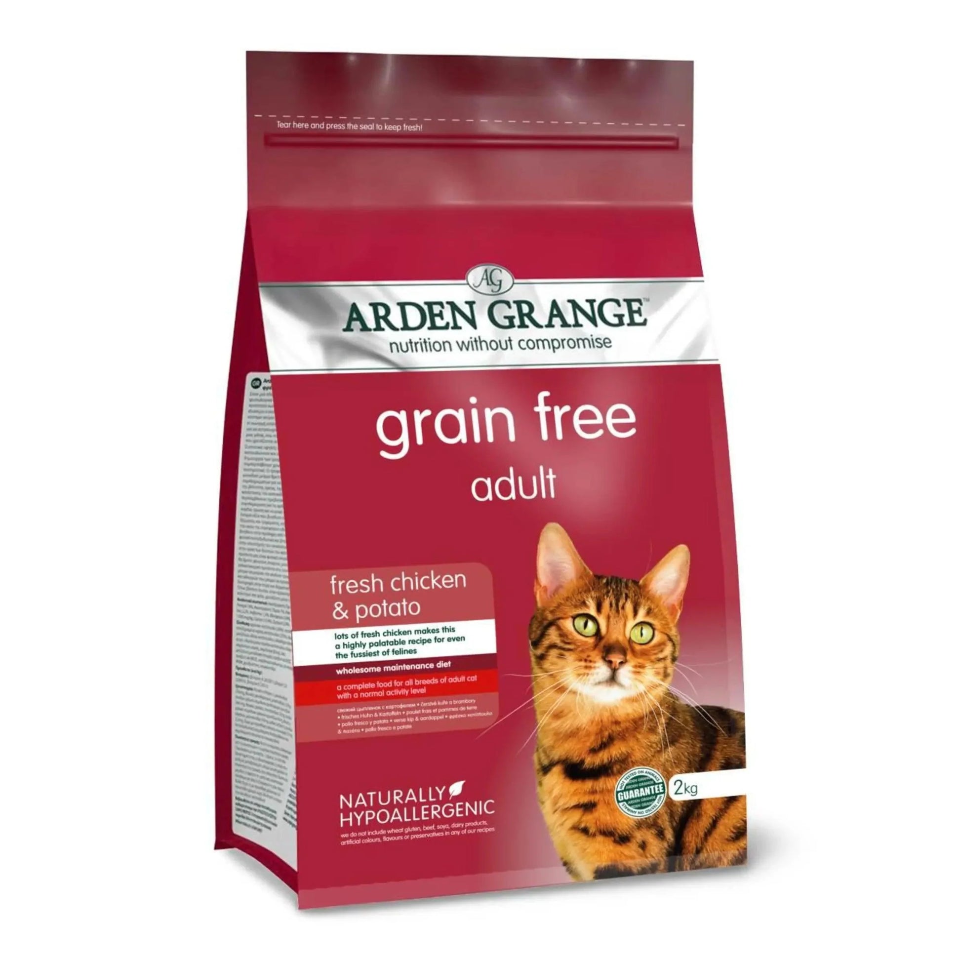 Arden Grange Cat Adult Chicken & Potato 2kg - Ormskirk Pets