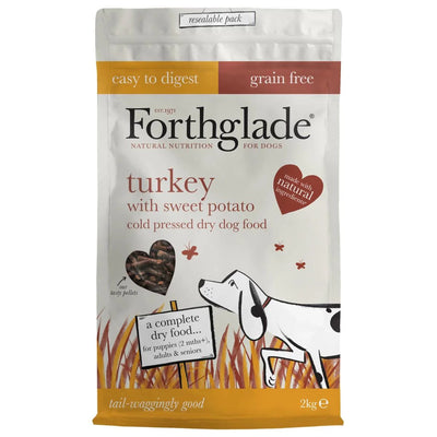 Forthglade Natural Dry Cold Pressed Turkey, 2kg - Ormskirk Pets