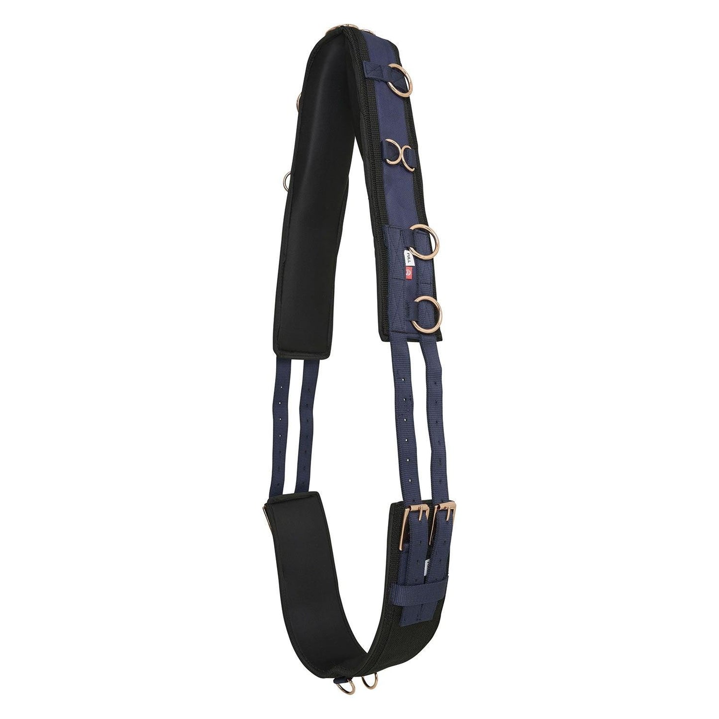 IMPERIAL RIDING LUNGING GIRTH DELUXE EXTRA NAVY/ROSE GOLD - Ormskirk Pets