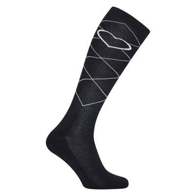 IMPERIAL RIDING SOCKS IRHIMPERIAL HEART NAVY - Ormskirk Pets