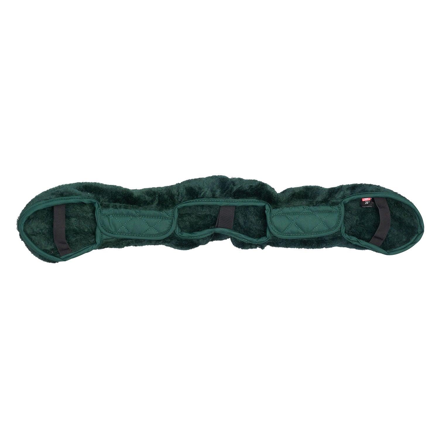 IMPERIAL RIDING GIRTH COVER FUR IRHGO STAR FOREST GREEN - Ormskirk Pets