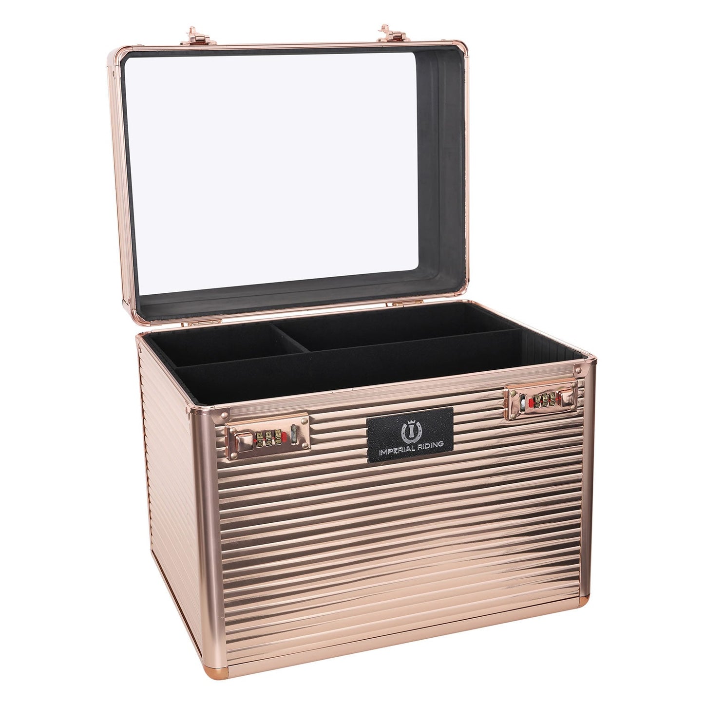 IMPERIAL RIDING GROOMING BOX IRHSHINY CLASSIC  ROSE GOLD