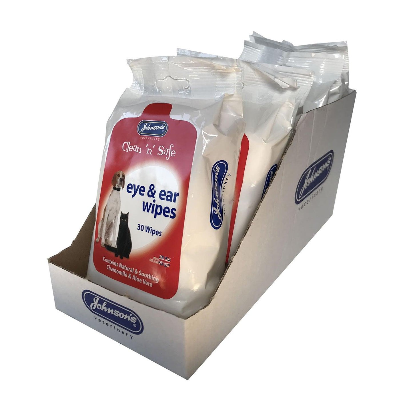 Johnson's Veterinary Clean 'N' Safe Eye & Ear Wipes - Ormskirk Pets