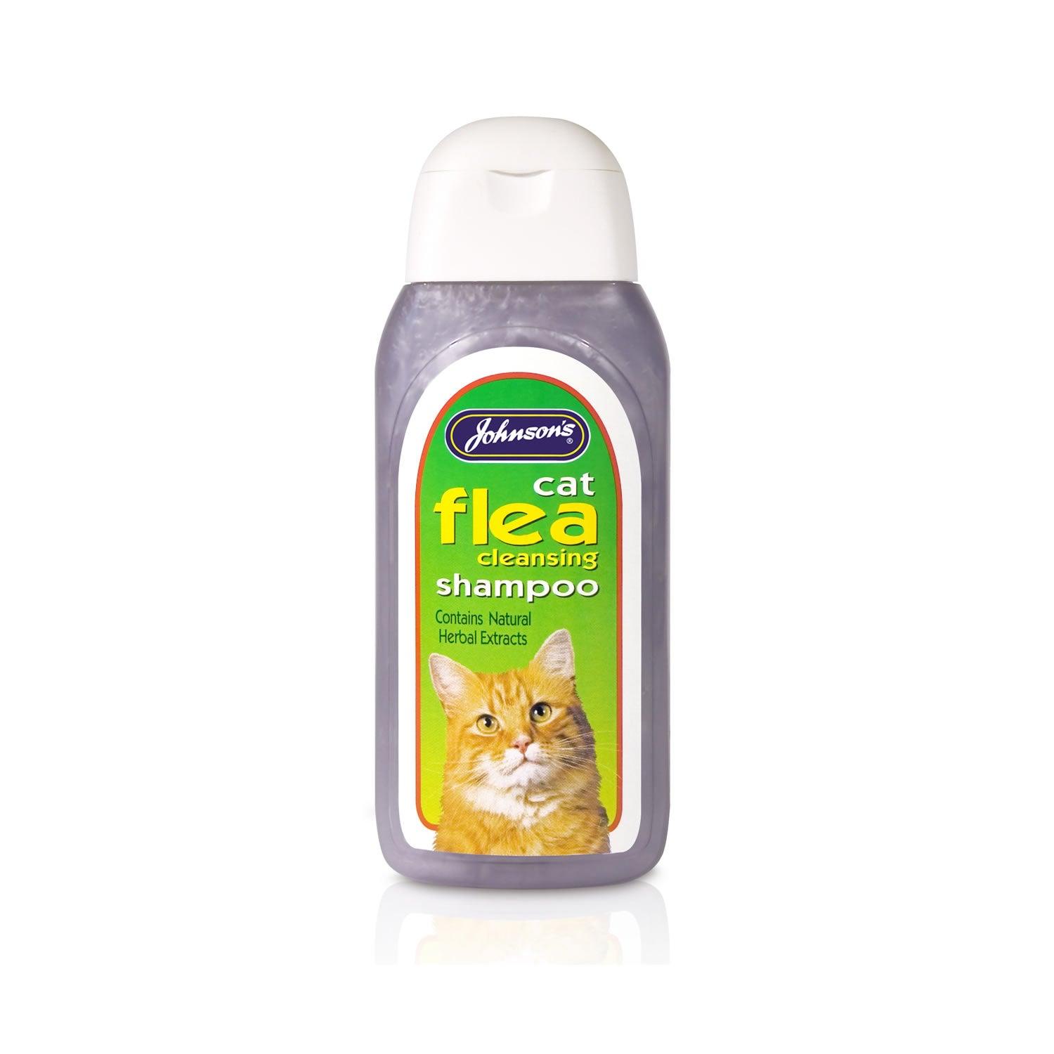 Johnson's Veterinary Cat Flea Cleansing Shampoo 125ml - Ormskirk Pets