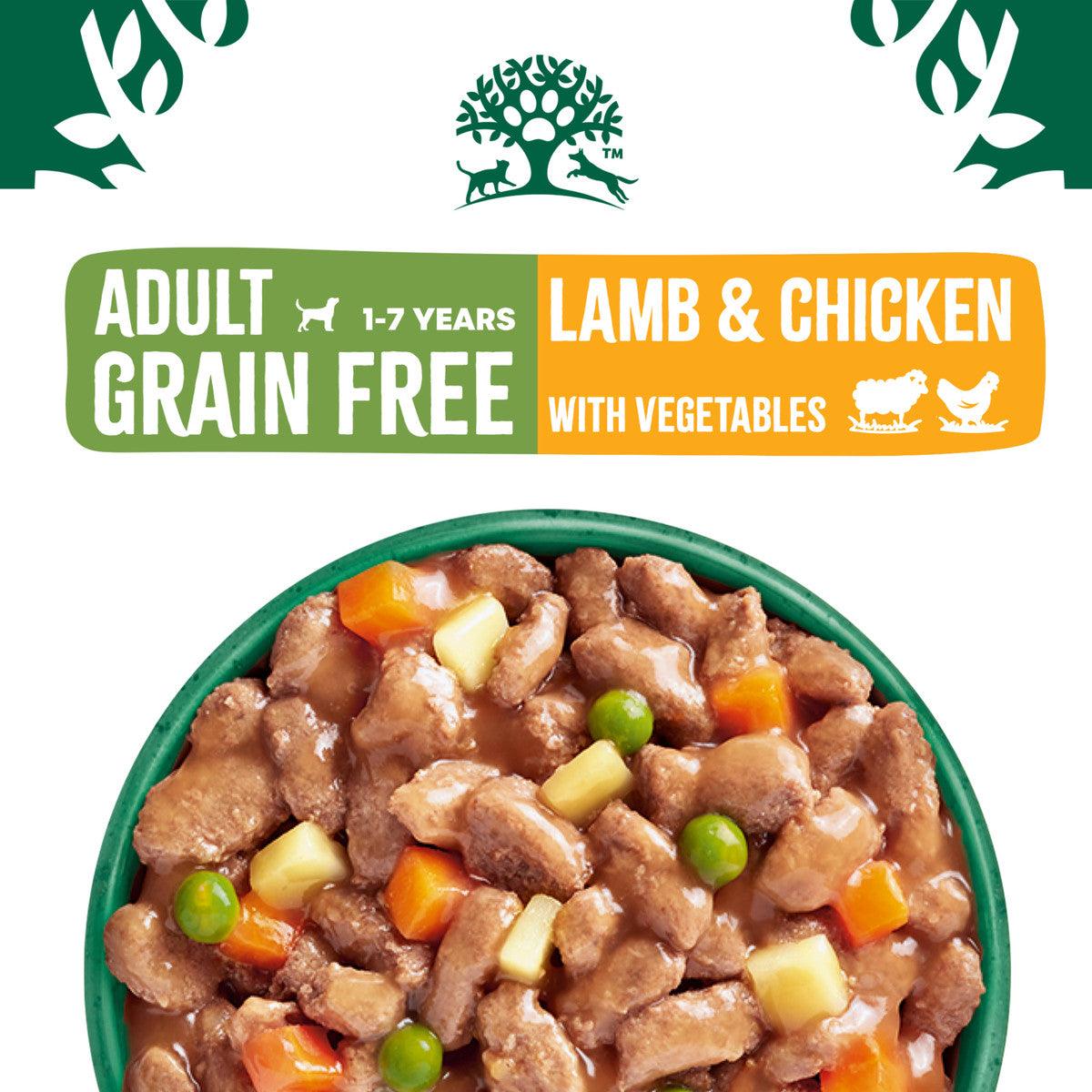 James Wellbeloved Grain Free Adult Wet Dog Food Lamb & Chicken Pouch 12 x 90g - Ormskirk Pets