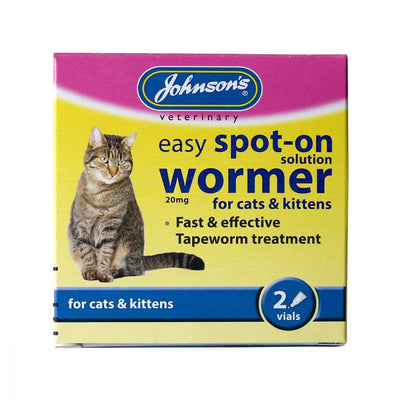 Johnson'S Spoton Wormer Cat 2 Treatments - Ormskirk Pets