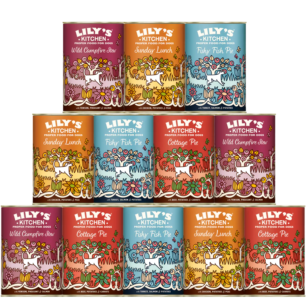 Lily's Kitchen Grain Free Recipes 12 x 400g Multipack Wet Dog Food