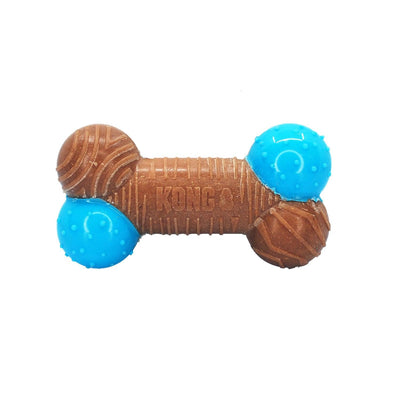 Kong Corestrength Bamboo Bone Large Brown/Blue - Ormskirk Pets