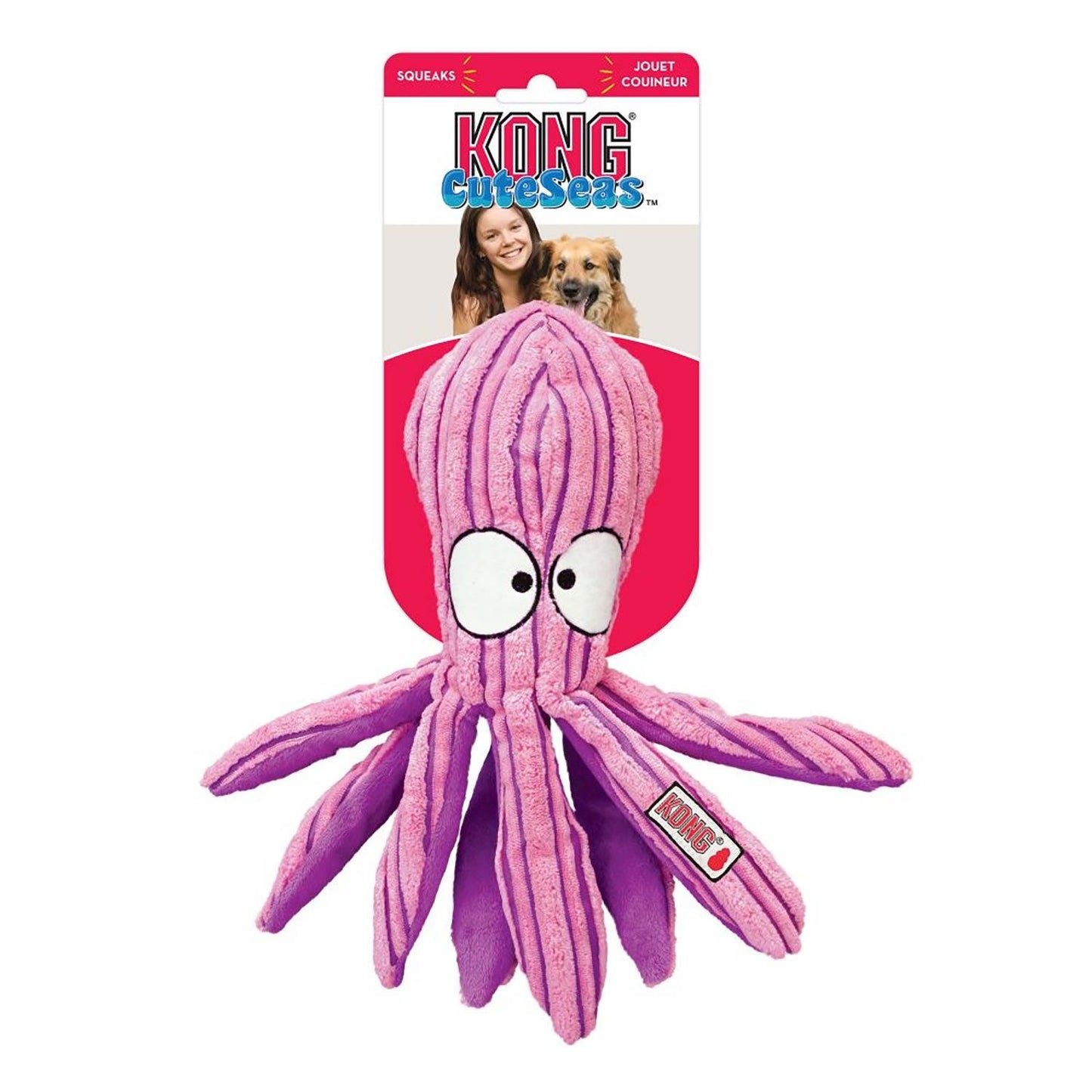 Kong Cuteseas Large Pink/Purple Octopus - Ormskirk Pets