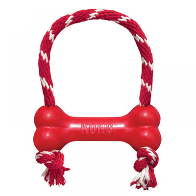 Kong Goodie Bone With Rope Medium Red - Ormskirk Pets