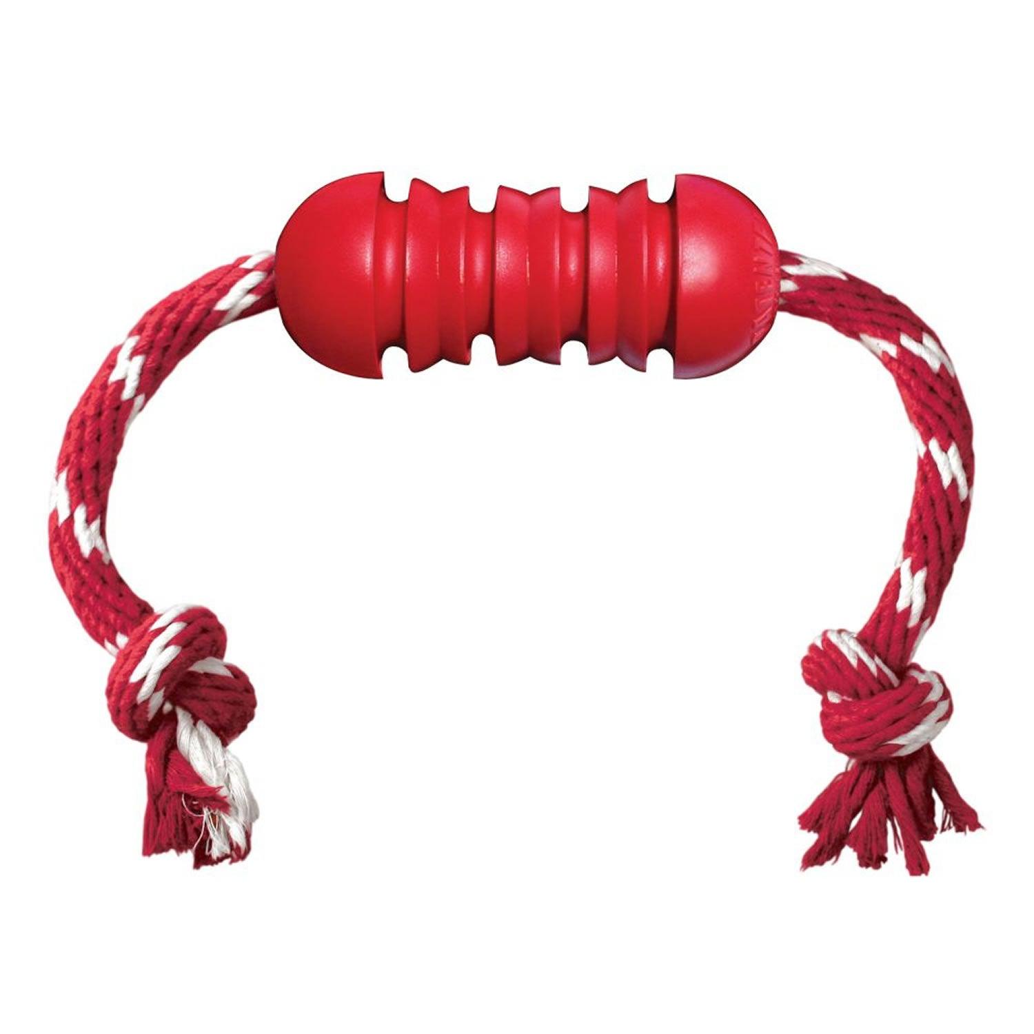 Kong Dental With Rope Medium Red - Ormskirk Pets