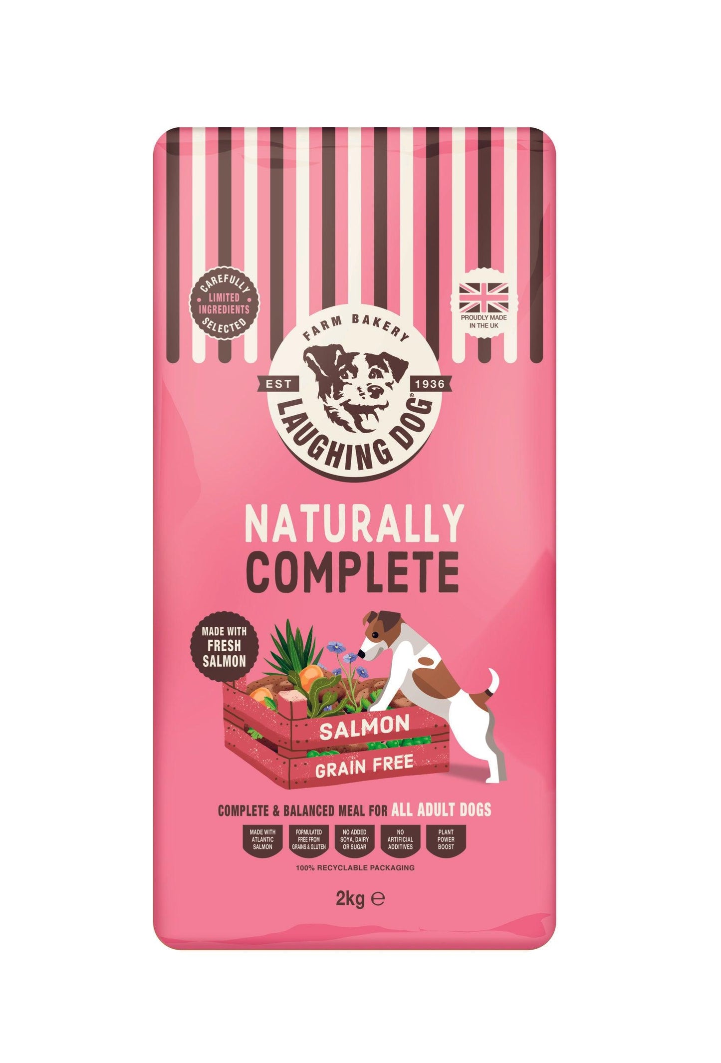 Laughing Dog Grain Free Salmon Adult 2kg - Ormskirk Pets