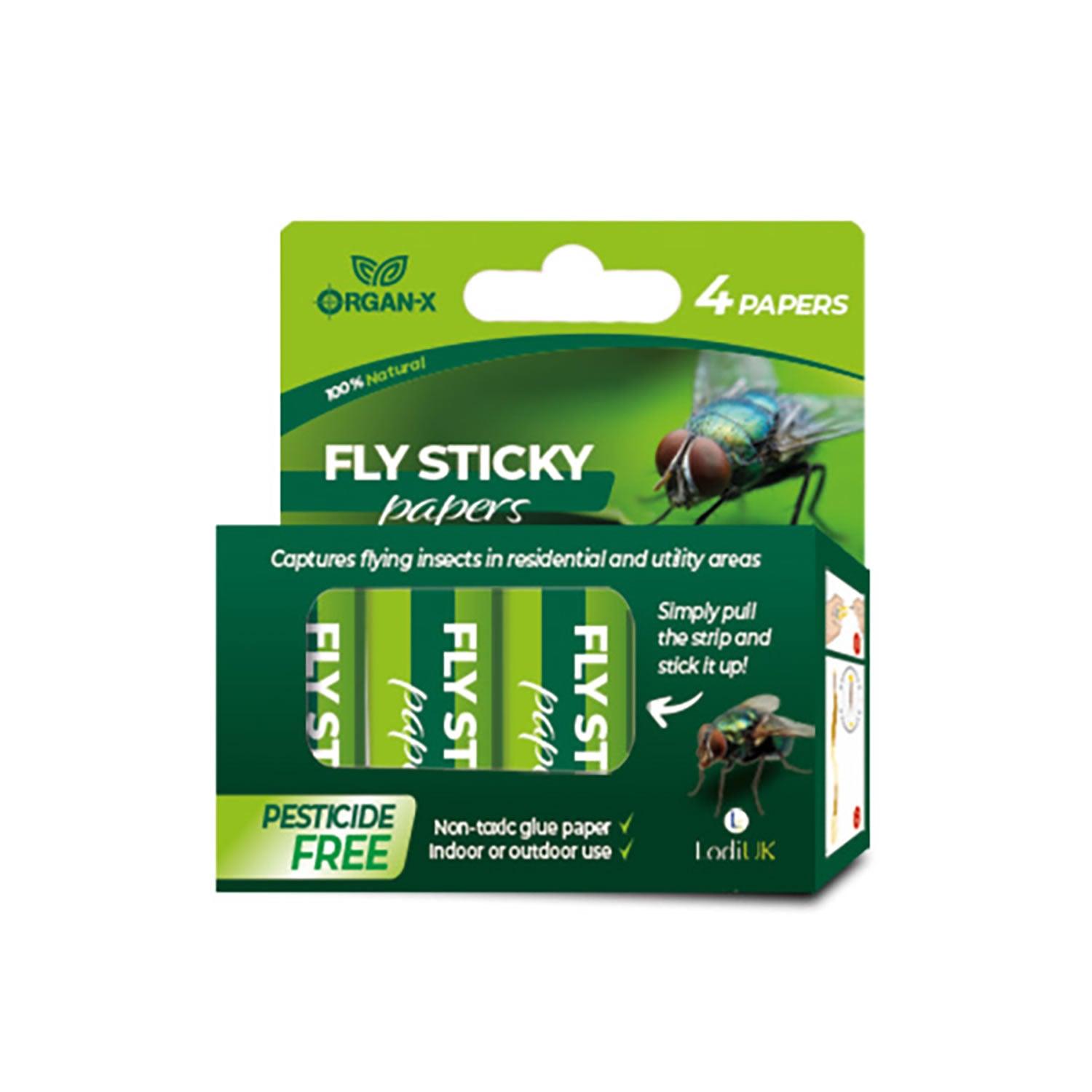 LODI ORGAN-X FLY STICKY PAPERS - Ormskirk Pets