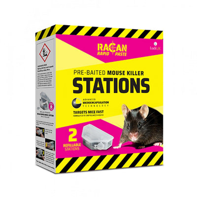 LODI RACAN RAPID PRE-BAITED MOUSE KILLER STATIONS - Ormskirk Pets