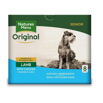 Natures Menu Senior Lamb with Chicken Vegetables & Rice 8 x 300g - Ormskirk Pets