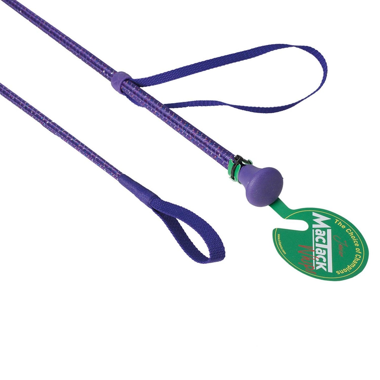 Mactack Junior Riding Whip Cw78 24" Purple Sparkle - Ormskirk Pets